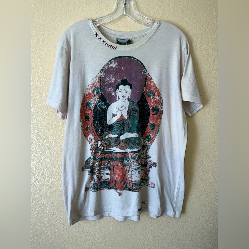 Black Diamond Studded Buddha Top